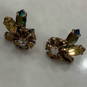 JCrew multi stone post earring